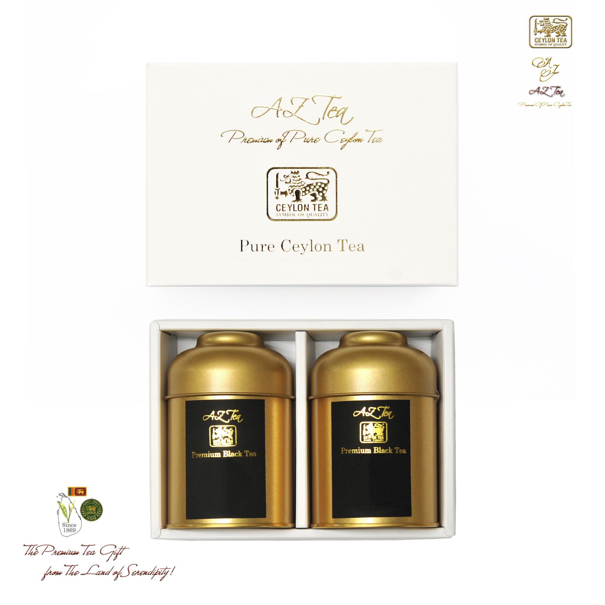 Gold Caddy Gift - AZ Teas Japan | エーゼットティーズジャパン